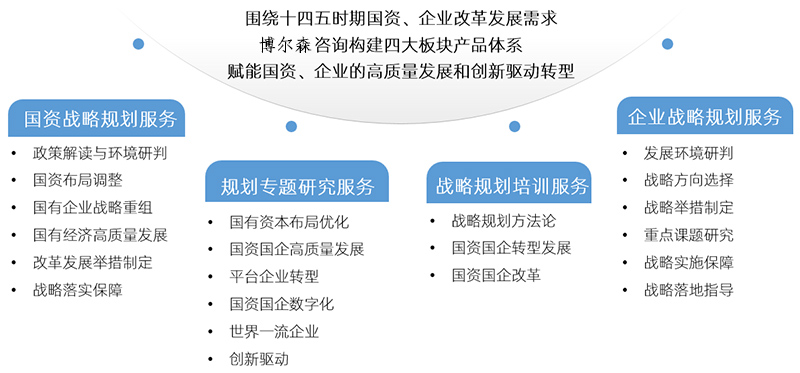 博爾森咨詢十四五戰略規劃產品體系